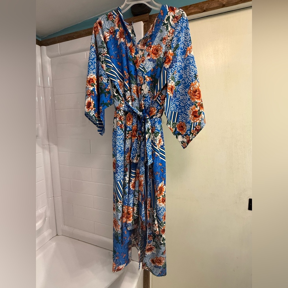 Umgee Blue Floral Kimono